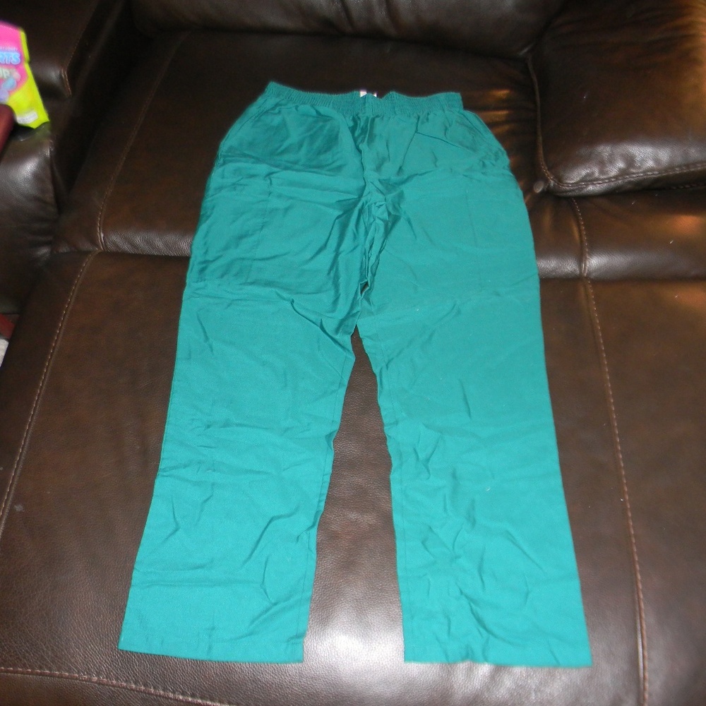 Dark Hunter Green Dickies Scrub pant Size L Petite